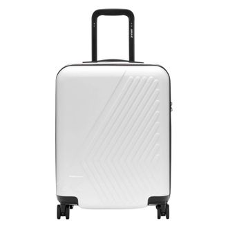 K-Way Eudoxie Logo Trolley - unisex - Handbagage koffer - Wit - ONE Size - Polyester - Koffers