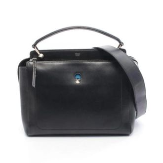 Fendi Pre-owned Lederen Handtas - Dames - Pre-owned - Zwart - Maat: ONE Size Leer