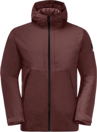 Jack Wolfskin Heren Tempelhof Jas (Rood)