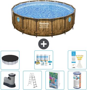 Bestway Piscina Bestway Power Steel Redonda - 488x122 Cm - 8-piezas S556