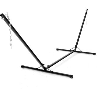 Costway Costway Soporte Para Hamaca De Metal Carga Hasta 150kg Para Patio Jard&iacute;n Playa Camping (solo Soporte, Sin Hamaca) Negro