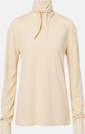 Christophe Lemaire Cotton jersey turtleneck top