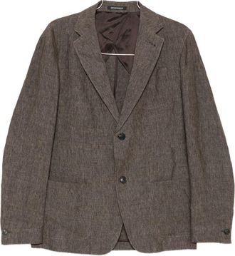 Emporio Armani Giacca blazer monopetto in lino di Emporio Armani