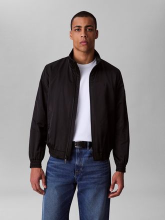 Calvin Klein Jeans Bomberjacke CALVIN KLEIN JEANS LS PADDED HARRINGTON JACKET, Herren, Gr. XXL, schwarz, Web, Obermaterial: 100% Polyester, unifarben, regular fit normal