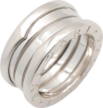 Bulgari Silver White Gold (18K) Band Ring (Pre-Owned)