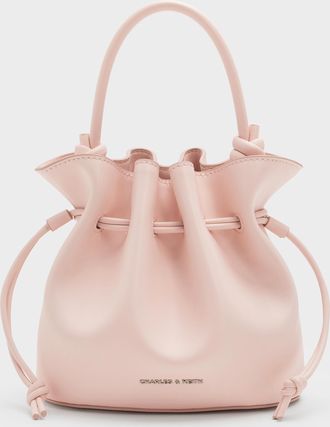Charles & Keith Sammie Drawstring Bucket Bag
