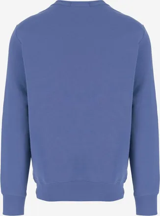 Polo Ralph Lauren Mens Sweatshirt Cotton-Blend Polo Bear Print Blue Knitwear Sweater