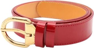 Louis Vuitton Pre-owned Vintage Leren Riem - Dames - Vintage Accessoires - Rood - ONE Size - Leer - Vintage