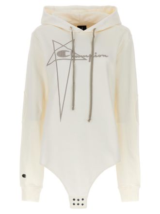 Rick Owens Champion X Rick Owens Womens Hooded Bodysuit