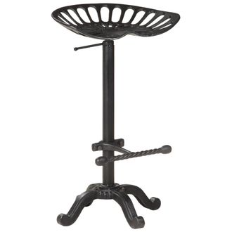 vidaXL Taburete De Cocina Hierro Fundido Negro Vidaxl
