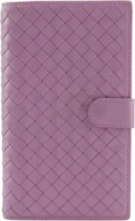 Bottega Veneta Pre-owned Long Wallet (bi-fold) - Dames - Vintage Accessoires - Roze - ONE Size - Leer - Vintage