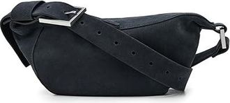 AllSaints Luna Suede Crossbody Cross Body Womens Handbags Ink Blue