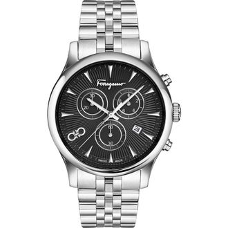 Ferragamo Duo Chronograph Bracelet Watch, 42mm in Stainless Steel at Nordstrom Rack