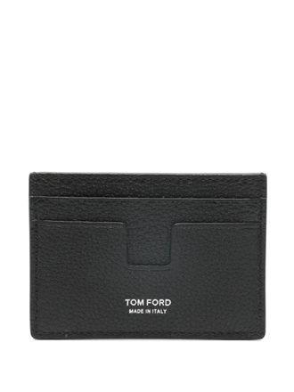 Tom Ford leather cardholder - men - CALFSKIN - One Size - Black