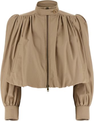 Chlo&eacute; Curled Boule-Jacke