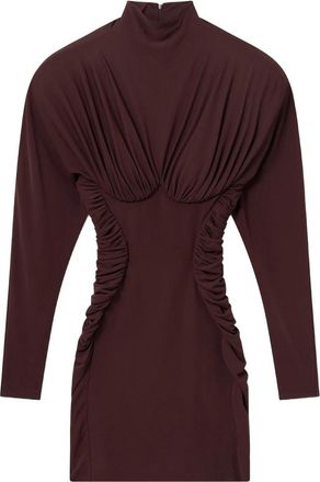 Stella McCartney High-neck Ruched Mini Dress