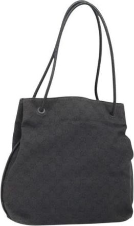 Gucci Pre-owned Shoulder Bags, female, Brown, Size: ONE SIZE Pre-owned GG Canvas Shoulder Bag