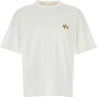 Prada Logo-gesticktes T-Shirt