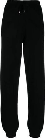 Lorena Antoniazzi Gebreide Broek - Dames - Sweatpants - Zwart - XL - Wol - Broeken