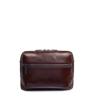 Piquadro Messenger Bags, male, Brown, Size: ONE SIZE Blue Square Crossbody Bag for iPadmini