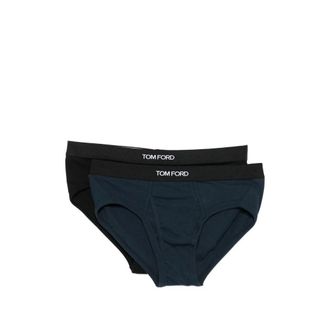 Tom Ford Bottoms, male, Multicolor, Size: XL Two-pack Logo Waistband Briefs
