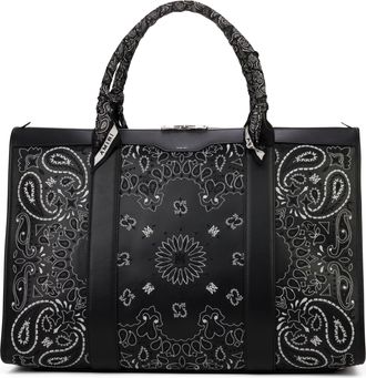Amiri Black Weekender Bandana Bag