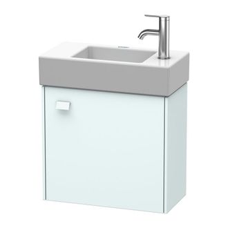 Duravit M&oacute;dulo Mural Duravit Brioso 48,4 X 23,9 Cm, 1 Puerta, Con Bisagra A La Derecha, Para Lavabo Vero Air 072450, Color (frente/cuerpo): Azul Claro Decorac