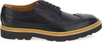 Paul Smith Blauwe leren Count schoenen met rubberen zool - Heren - Veterschoenen - Blauw - 40 EU - Leer - Schoenen