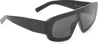 Prada Sunglasses, male, Black, Size: ONE SIZE Mask-Squared Frame Sunglasses