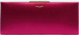 Saint Laurent Clutch Midnight Small in raso