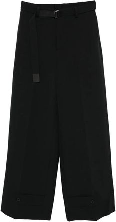 sacai Pantaloni Matelasse - Nero