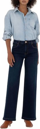 Kut from the Kloth High Rise Wide Leg Jean In Blue