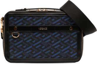 Versace Pre-owned Versace Coated Canvas La Greca Zip Around Messenger Bag 9IJ8EA8Y4RBCZTTO