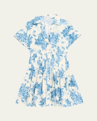 Cara Cara Nash Printed Button-Front Mini Dress