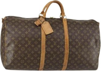 Louis Vuitton Pre-owned Weekend Bags, female, Brown, Size: ONE SIZE Pre-owned Canvas Weekend Bag