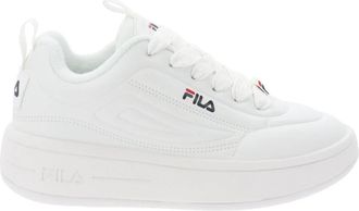 Fila Dames Sneakers van Kunstleer - Dames - Sneakers - Wit - 40 EU - Leer - Schoenen