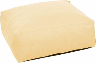 Oviala Puf de jard&iacute;n amarillo claro para sof&aacute; modular