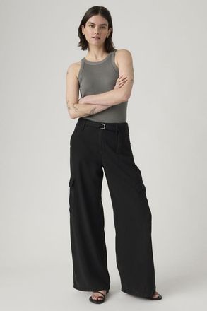Levi's Pantalones cargo Baggy Dad Lightweight - Mujer - 24X32 - Negro / Drapey Caviar Gd