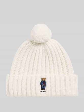 Polo Ralph Lauren M&uuml;tze aus Schurwoll-Mix in Offwhite, Gr&ouml;&szlig;e 1