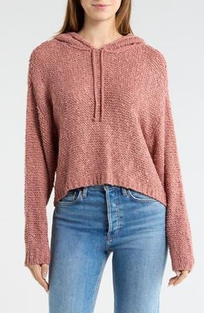 Wishlist Textured Metallic Hoodie in Rose at Nordstrom Rack, Size Medium