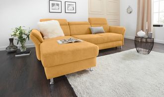 Sit&more Ecksofa »Avignon L-Form« Kopfteilverstellung, wahlweise mit Bettfunktion und Bettkasten