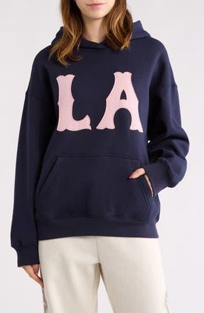 PacSun LA Cotton Blend Hoodie in Navy at Nordstrom Rack, Size Xx-Small