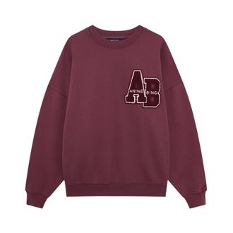 Anine Bing Felpa - - Sweatshirts & Hoodies - Donna - Rosso - S