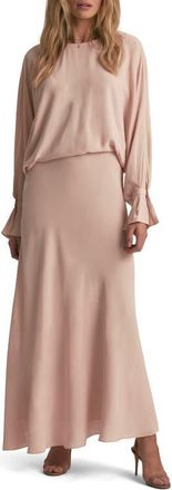 Favorite Daughter Making Me Blush Long Sleeve Maxi Dress at Nordstrom, Size Xx-Small