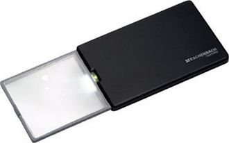 Eschenbach Porzellan Group Lupa De Bolsillo Luminosa Easy Pocky, Aumento : 3 Vez, Dimensiones 86 X 54 X 6 Mm