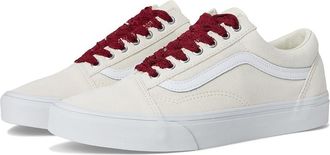 Vans Old Skool Skate Shoes Pop Lace Marshmallow : Mens 10.5 - Womens 12 Medium, Canvas/Leather/Suede