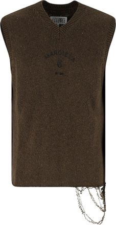 Maison Margiela Gilet In Maglia Di Lana