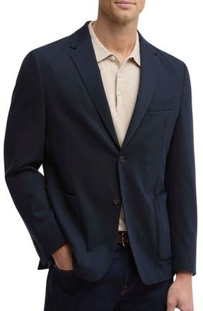 Barbour Harthorpe Navy Knit Cotton Blend Blazer at Nordstrom, Size 46