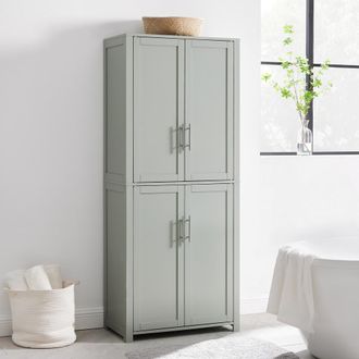 Crosley Furniture Savannah Tall Pantry Gray
