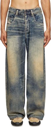 Diesel Relaxed Jeans Regular Waist 1997 D-Enim-M, Medium blue, Button fly